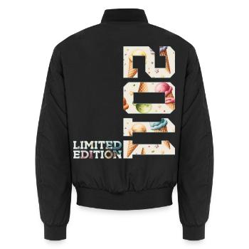 SOMMER LIMITED EDITION 2011 EIS 15. GEBURTSTAG - Unisex Bomber Jacket - black - Back - AI Model Male 185 light (185cm)