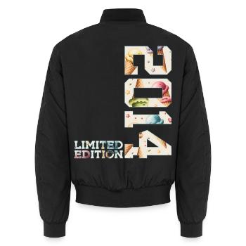 SOMMER LIMITED EDITION 2014 EIS 12. GEBURTSTAG - Unisex Bomber Jacket - black - Back - AI Model Male 185 light (185cm)