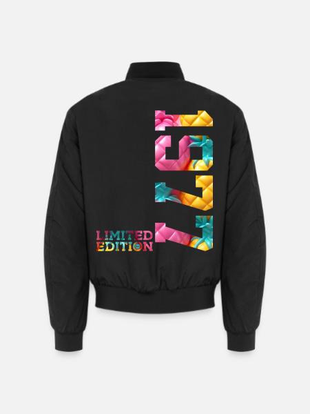 49E ANNIVERSAIRE ÉDITION LIMITÉE 1977 - Bomber unisexe - noir