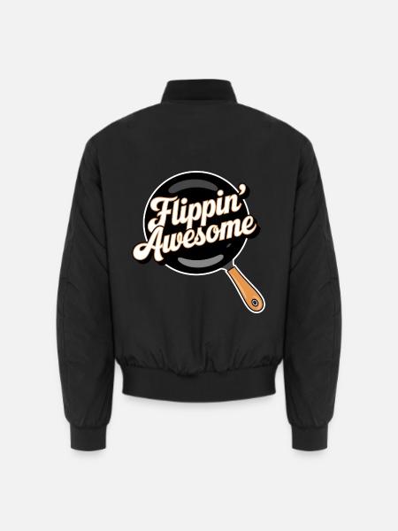 Flippin Awesome - Unisex Bomber Jacket - black