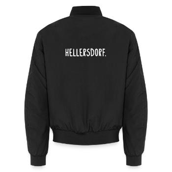 Hellersdorf Berlin Bezirk Nancy - Unisex Bomberjacke - Schwarz - Hinten - AI Model Male 185 light (185cm)