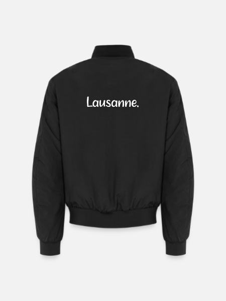 Lausanne - Unisex Bomberjacke - Schwarz