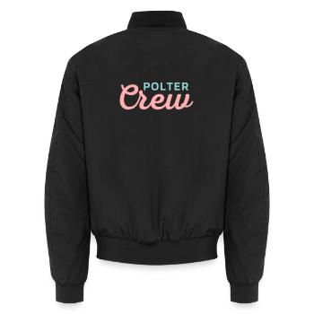 Polter Crew! Customizable - Unisex Bomber Jacket - black - Back - AI Model Male 185 light (185cm)