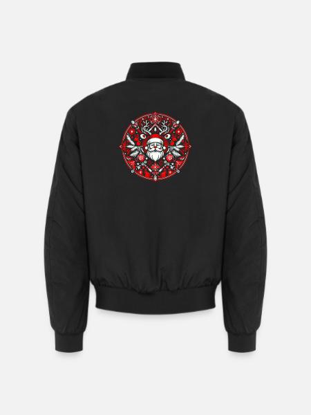 Logo de Noël 2 - Bomber unisexe - noir