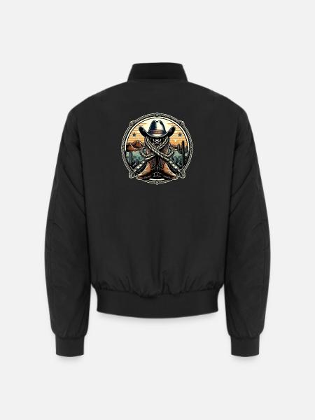 Western Logo 1 - Unisex Bomber Jacket - black