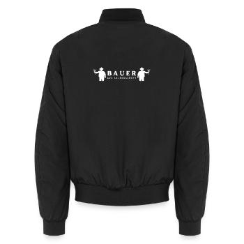 Bauer aus Leidenschaft - Unisex Bomberjacke - Schwarz - Hinten - AI Model Male 185 light (185cm)