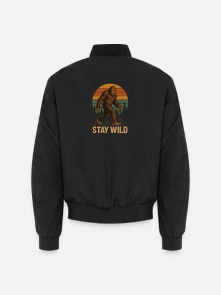 Stay Wild - Unisex Bomberjacke - Schwarz