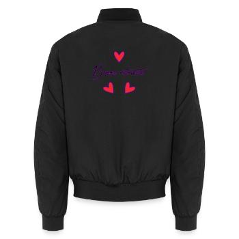RETRAITE. RETRAITE. RETRAITEE. RETRAITE - Bomber unisexe - noir - Dos - AI Model Male 185 light (185cm)