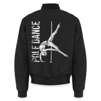 Verruchter Pole Dance Nachtclub - Unisex Bomberjacke - Schwarz - Hinten - AI Model Male 185 light (185cm)