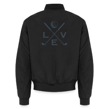 Love Golf Golf Spieler Golf-Spielen Geschenk - Unisex Bomberjacke - Schwarz - Hinten - AI Model Male 185 light (185cm)