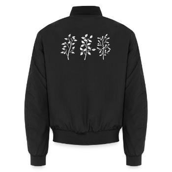 Äste Gärtner Sträucher - Unisex Bomberjacke - Schwarz - Hinten - AI Model Male 185 light (185cm)