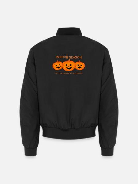 pumpkins Halloween Kürbis - Unisex Bomberjacke - Schwarz
