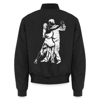 Extravagante Tango Tanzschule - Unisex Bomberjacke - Schwarz - Hinten - AI Model Male 185 light (185cm)