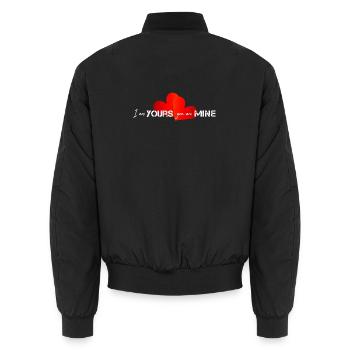 Valentine Happy Valentine - Unisex Bomberjacke - Schwarz - Hinten - AI Model Male 185 light (185cm)