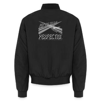 fluglotse traffic controller - Unisex Bomberjacke - Schwarz - Hinten - AI Model Male 185 light (185cm)