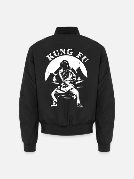 Energievoller Kung Fu Kampfsport - Unisex Bomberjacke - Schwarz