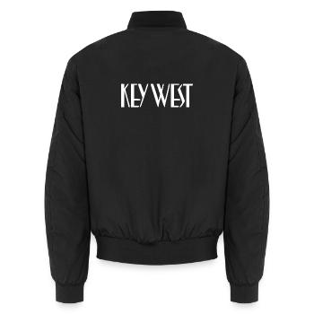 Key West Florida - Unisex Bomberjacke - Schwarz - Hinten - AI Model Male 185 light (185cm)