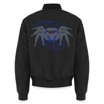 Spinnenliebhaber Spinnenflüsterer Arachnid Tarantu - Unisex Bomberjacke - Schwarz - Hinten - AI Model Male 185 light (185cm)