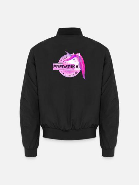 Frederika - Unisex Bomberjacke - Schwarz