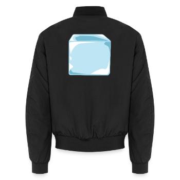 Eiswürfel - Unisex Bomberjacke - Schwarz - Hinten - AI Model Male 185 light (185cm)