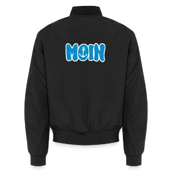 Moin Anker - Unisex Bomberjacke - Schwarz - Hinten - AI Model Male 185 light (185cm)