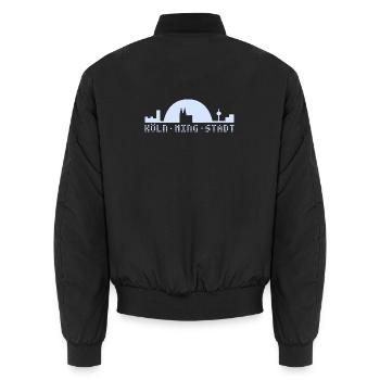 Köln Du ming Stadt T-Shirt - Unisex Bomberjacke - Schwarz - Hinten - AI Model Male 185 light (185cm)