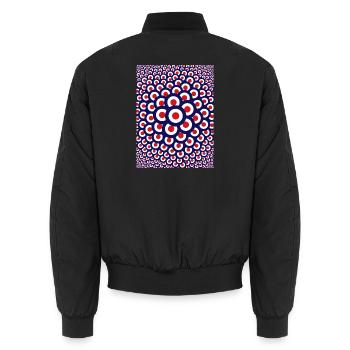 Mod Swarm - Unisex Bomberjacke - Schwarz - Hinten - AI Model Male 185 light (185cm)