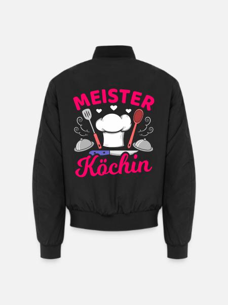 Meisterköchin Kochen Köchin Sterneköchin Küche - Unisex Bomberjacke - Schwarz