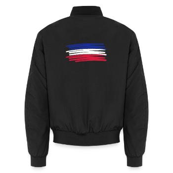 Niederland Nederland - Unisex Bomberjacke - Schwarz - Hinten - AI Model Male 185 light (185cm)