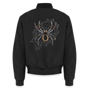 Spinnenliebhaber Spinnenflüsterer Arachnid Tarantu - Unisex Bomberjacke - Schwarz - Hinten - AI Model Male 185 light (185cm)