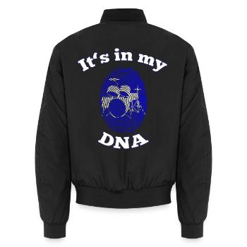 Schlagzeuger Schlagzeugspieler Drummer Schlagzeug - Unisex Bomberjacke - Schwarz - Hinten - AI Model Male 185 light (185cm)