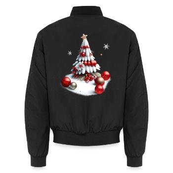 Weihnachten Kinder 2 - Unisex Bomberjacke - Schwarz - Hinten - AI Model Male 185 light (185cm)