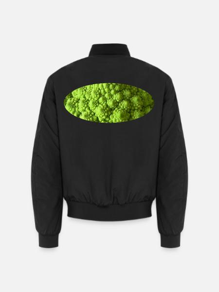 Romanesco-Brokkoli - Unisex Bomberjacke - Schwarz