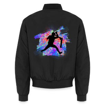 scooter - Unisex Bomberjacke - Schwarz - Hinten - AI Model Male 185 light (185cm)