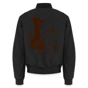 Zwillbrock-Kieker Fuchs Flamingo - Unisex Bomberjacke - Schwarz - Hinten - AI Model Male 185 light (185cm)