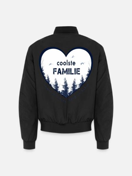 coolste Familie - Unisex Bomberjacke - Schwarz