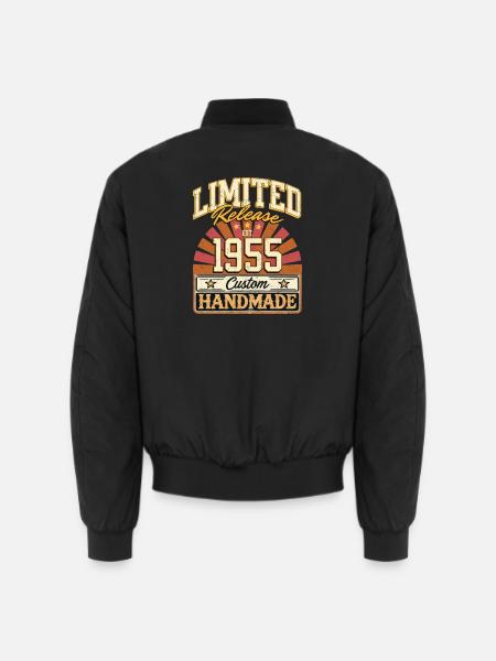 Limited 1955 Lustige Sprüche Geschenk Geburtstag - Unisex Bomberjacke - Schwarz