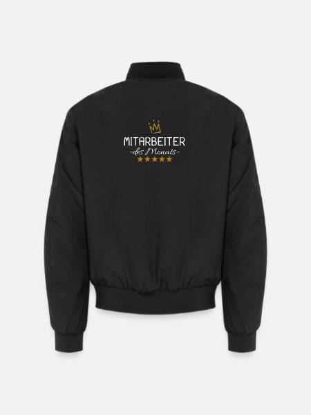 Mitarbeiter des Monats - Unisex Bomberjacke - Schwarz