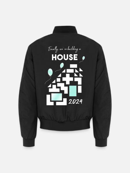 building a house home - Unisex Bomberjacke - Schwarz