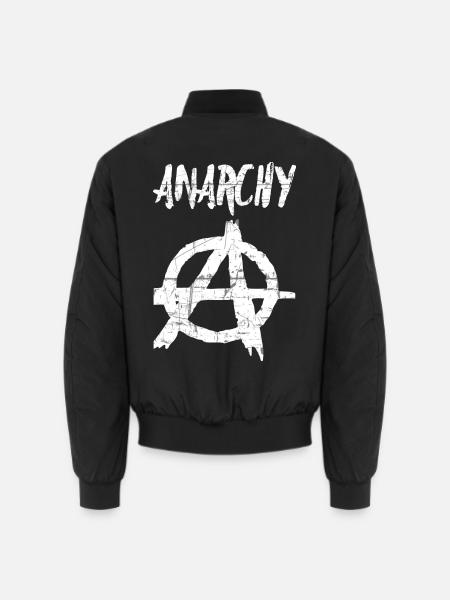 Anarchie Grunge Symbol - Unisex Bomberjacke - Schwarz