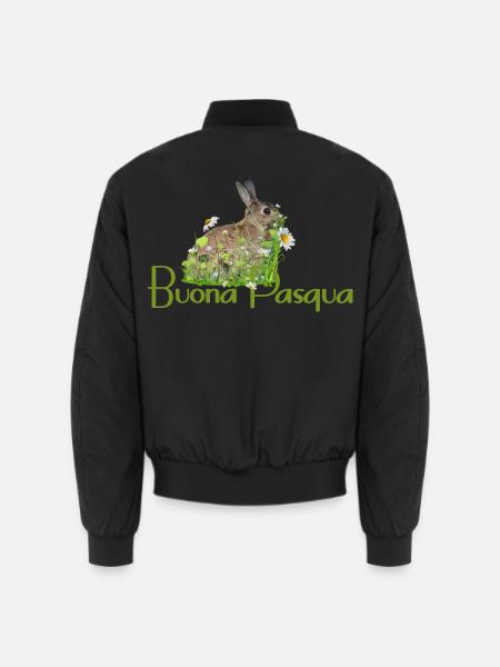 Frohe Ostern - Unisex Bomberjacke - Schwarz