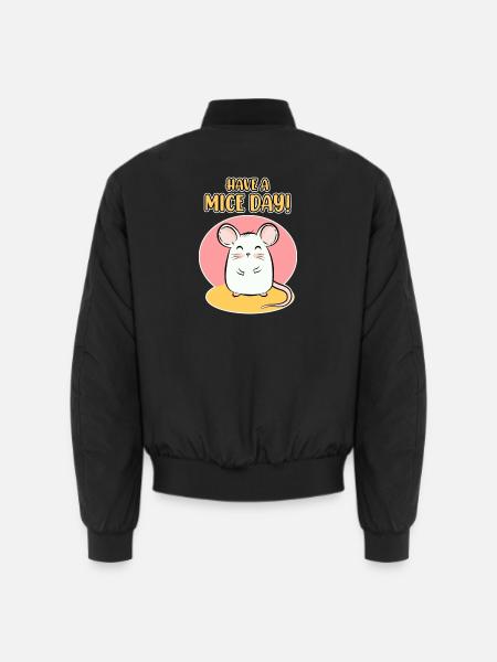 Maus - Unisex Bomberjacke - Schwarz