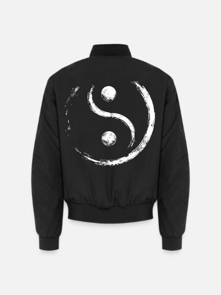 Yin and Yang Ausgleich - Unisex Bomberjacke - Schwarz
