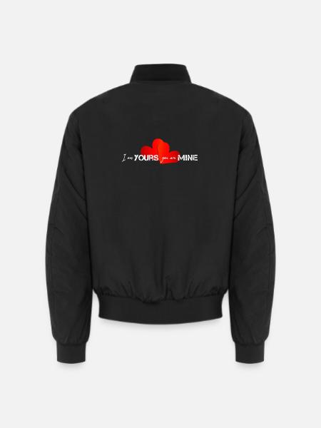 Valentine Happy Valentine - Unisex Bomberjacke - Schwarz