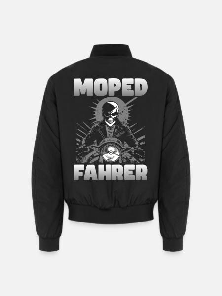Moped Fahrer - Unisex Bomberjacke - Schwarz