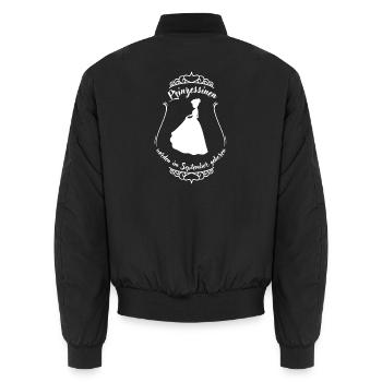 Echte Prinzessinen 1 - Unisex Bomberjacke - Schwarz - Hinten - AI Model Male 185 light (185cm)