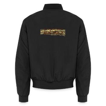 Alles aus Holz - Unisex Bomberjacke - Schwarz - Hinten - AI Model Male 185 light (185cm)