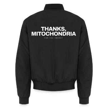 Biologie Biologin Labor Lustig MINT Natur Wissensc - Unisex Bomberjacke - Schwarz - Hinten - AI Model Male 185 light (185cm)