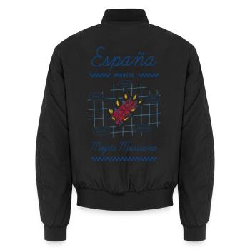 Murcianisches Mojete - Unisex Bomberjacke - Schwarz - Hinten - AI Model Male 185 light (185cm)
