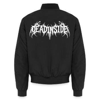 tot in Brutal Inked - Unisex Bomberjacke - Schwarz - Hinten - AI Model Male 185 light (185cm)